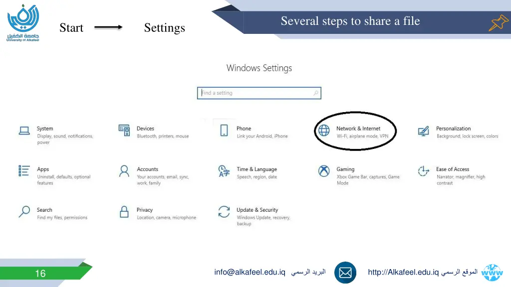 several steps to share a file 3