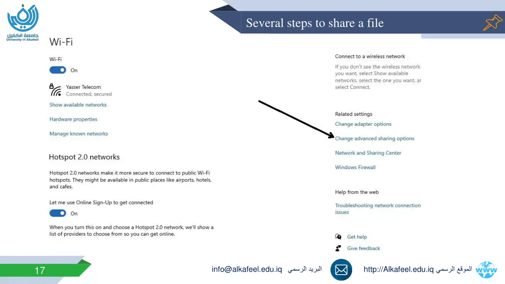 several steps to share a file 4