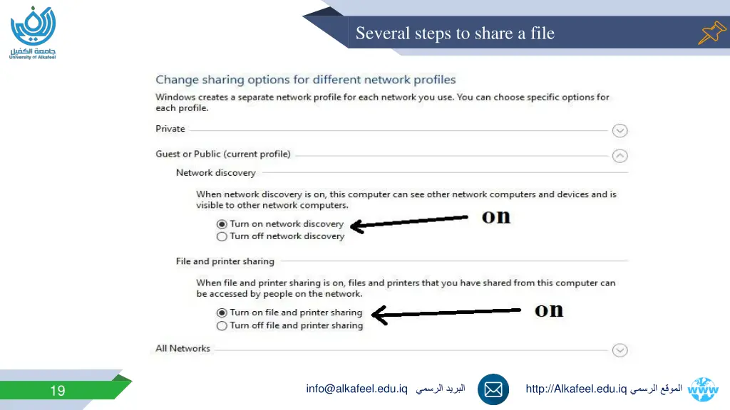 several steps to share a file 6