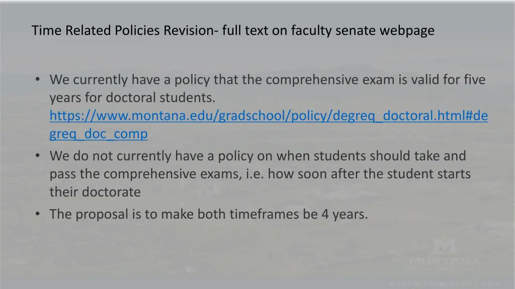 time related policies revision full text