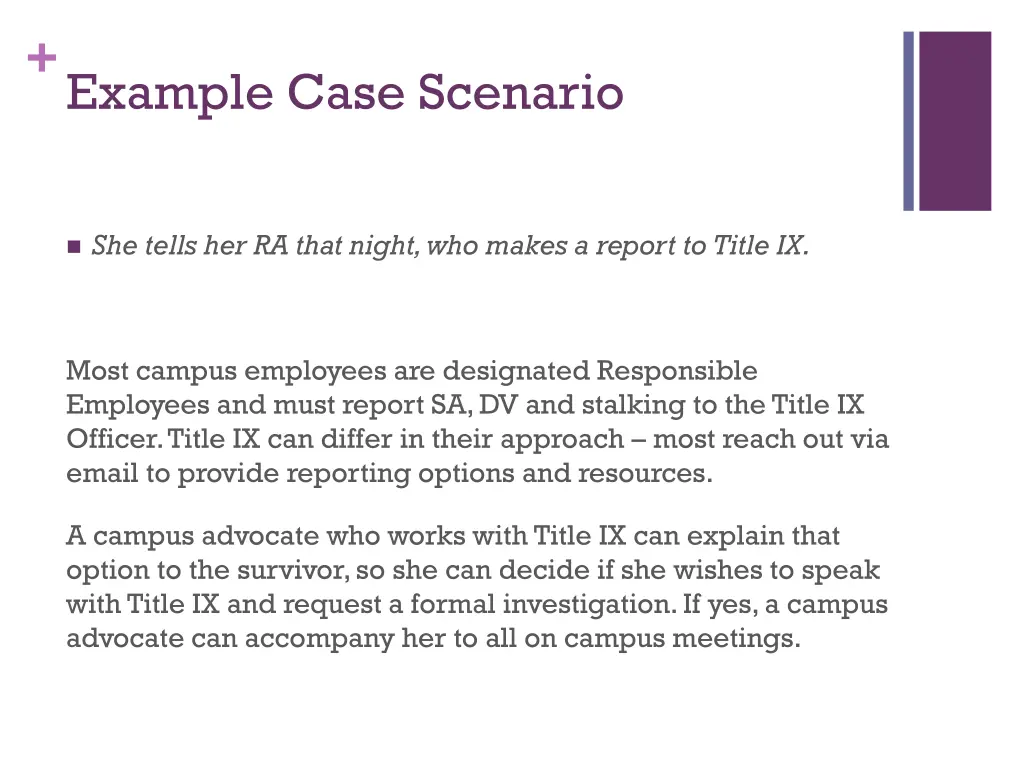 example case scenario 3