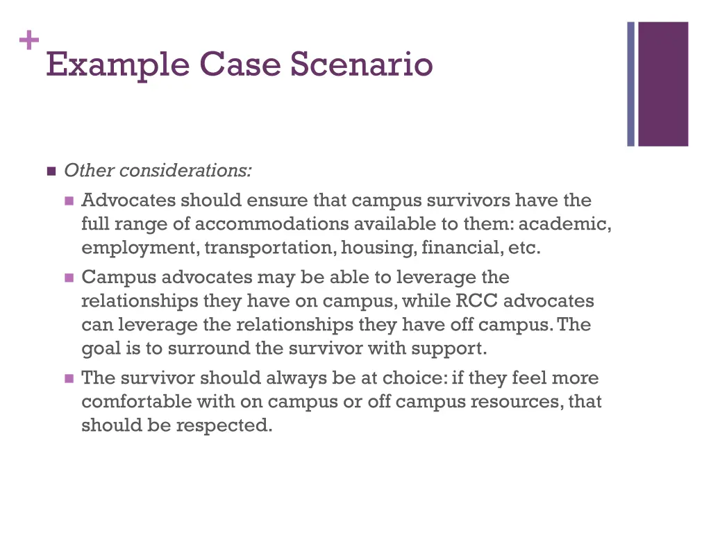 example case scenario 6