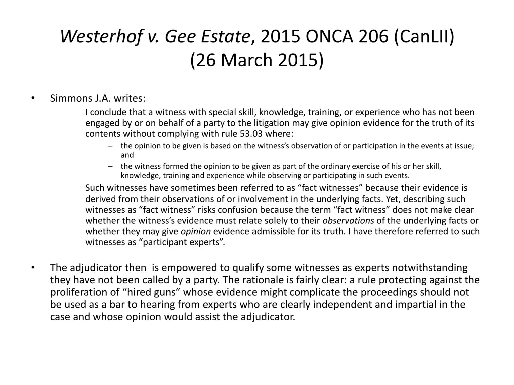 westerhof v gee estate 2015 onca 206 canlii 1