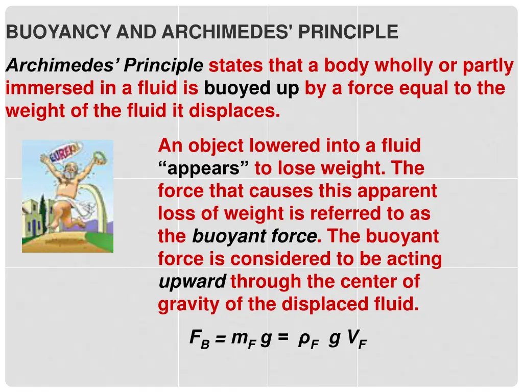 buoyancy and archimedes principle