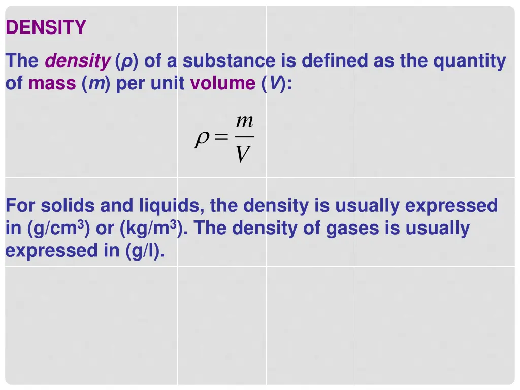 density