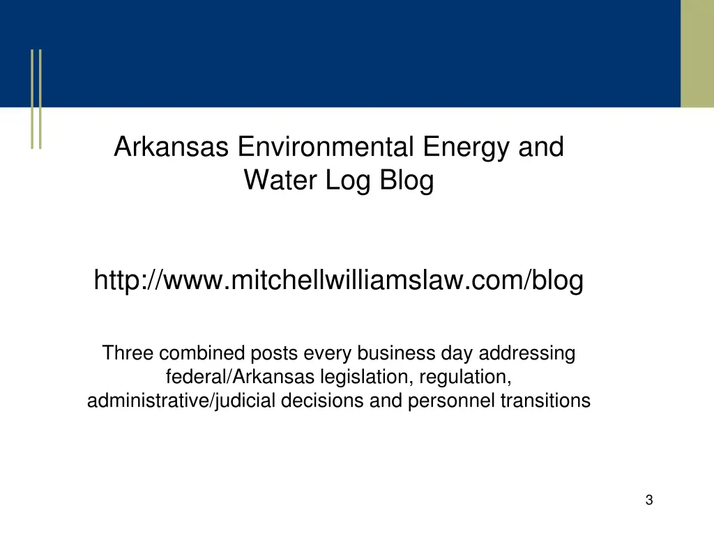 arkansas environmental energy and water log blog