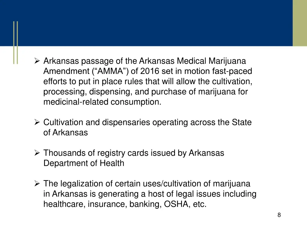 arkansas passage of the arkansas medical