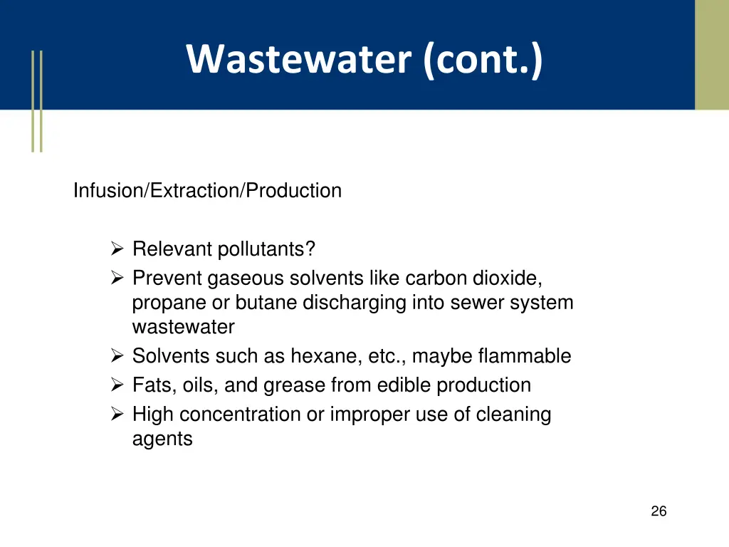 wastewater cont