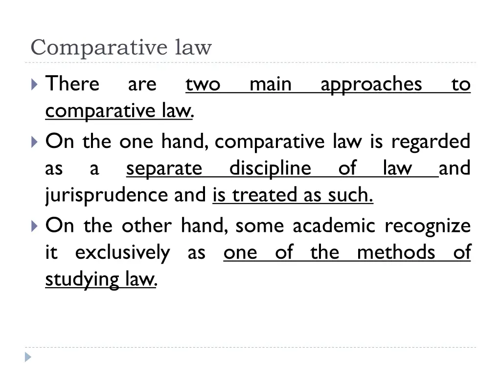 comparative law 3