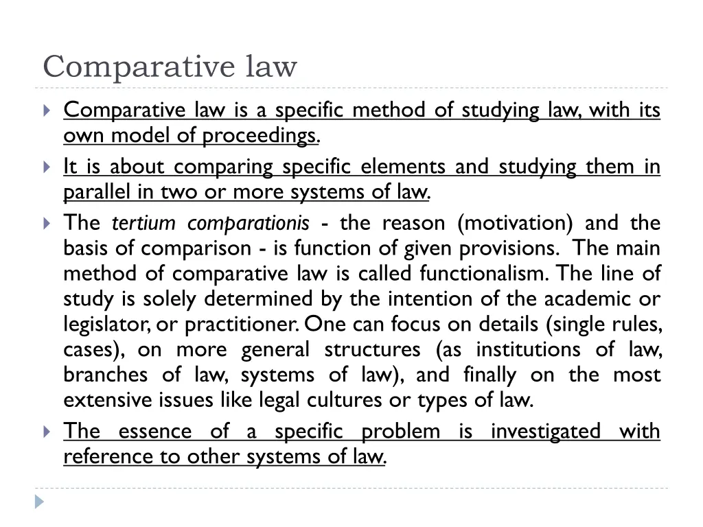 comparative law 4