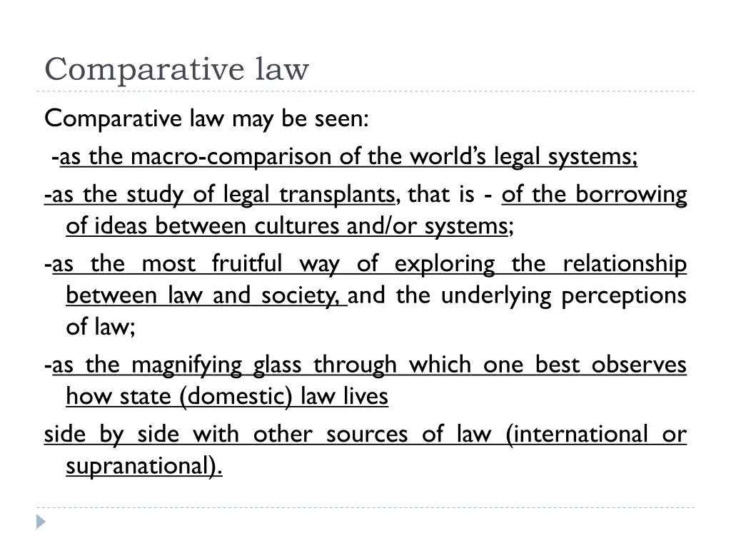 comparative law 6