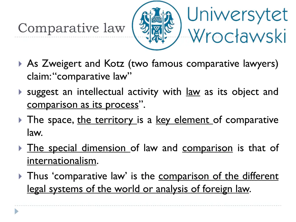 comparative law