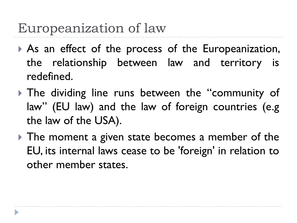 europeanization of law