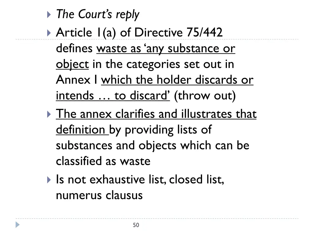 the court s reply article 1 a of directive