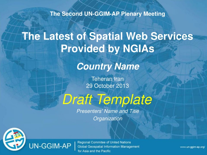 the second un ggim ap plenary meeting