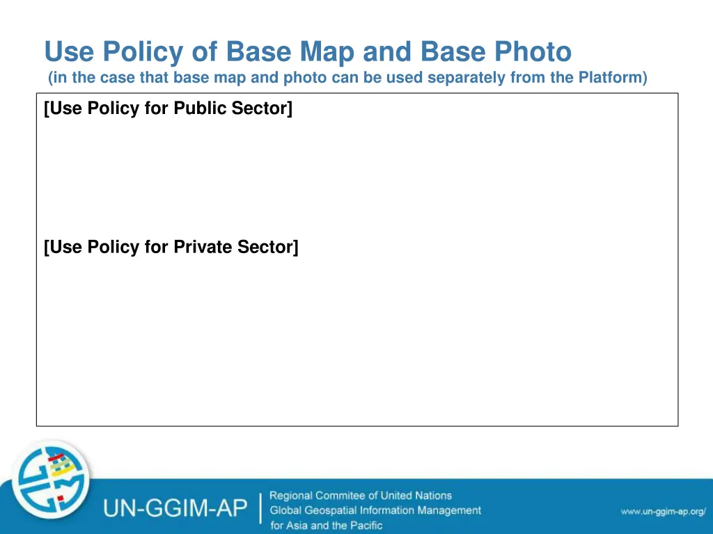 use policy of base map and base photo in the case