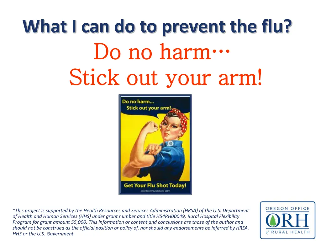 what i can do to prevent the flu do no harm