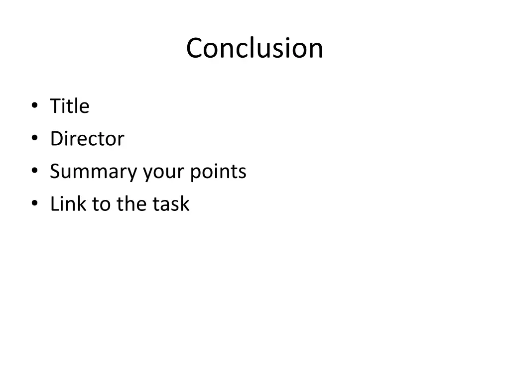 conclusion