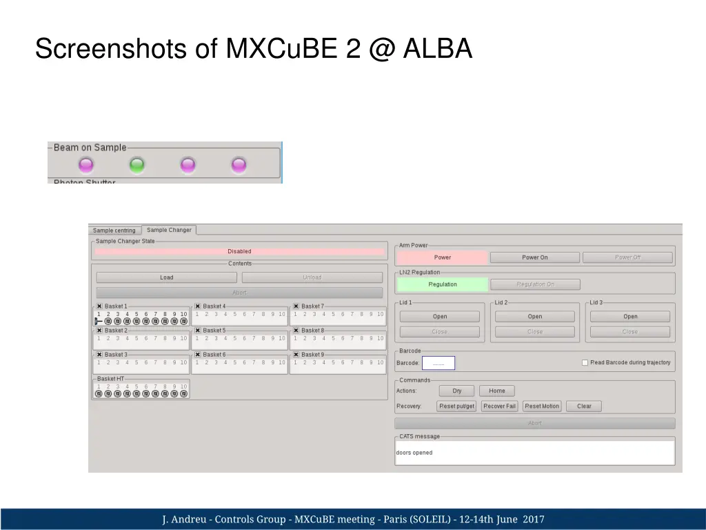 screenshots of mxcube 2 @ alba 1