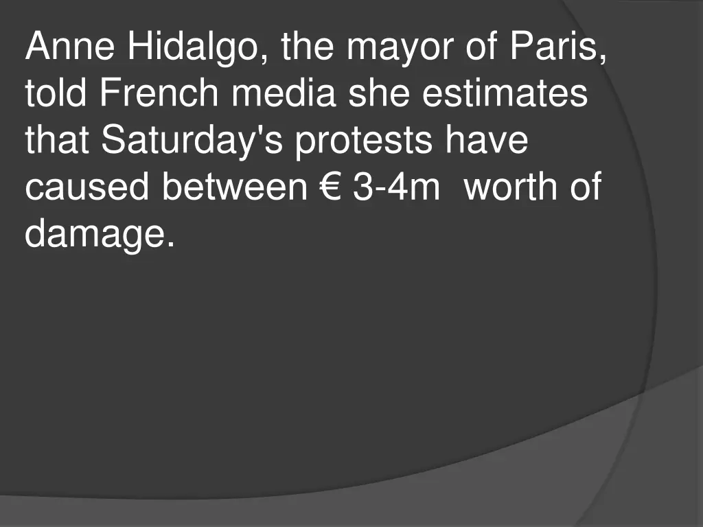 anne hidalgo the mayor of paris told french media