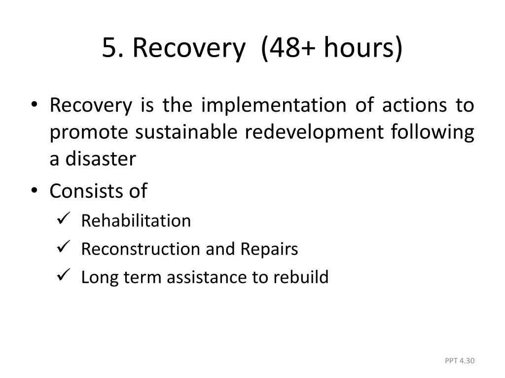 5 recovery 48 hours