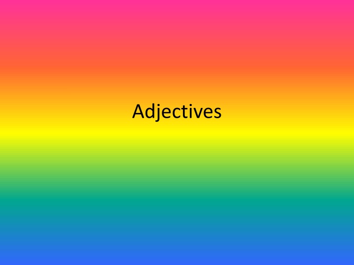 adjectives