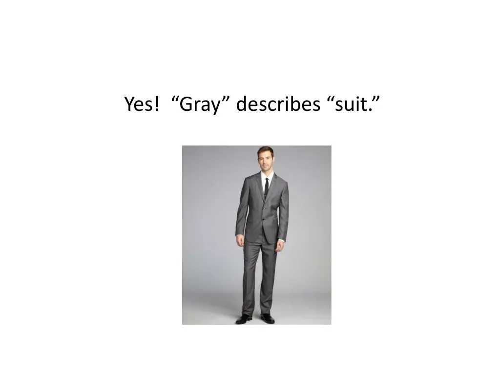 yes gray describes suit