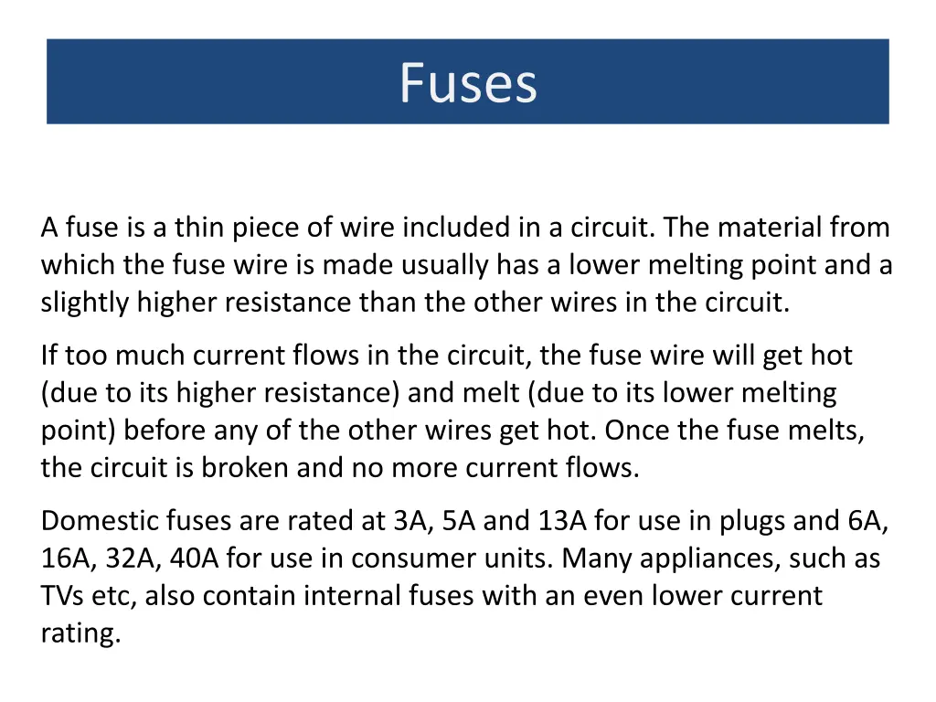 fuses