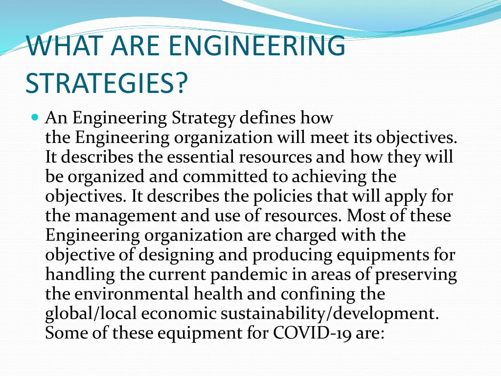 what are engineering strategies an engineering