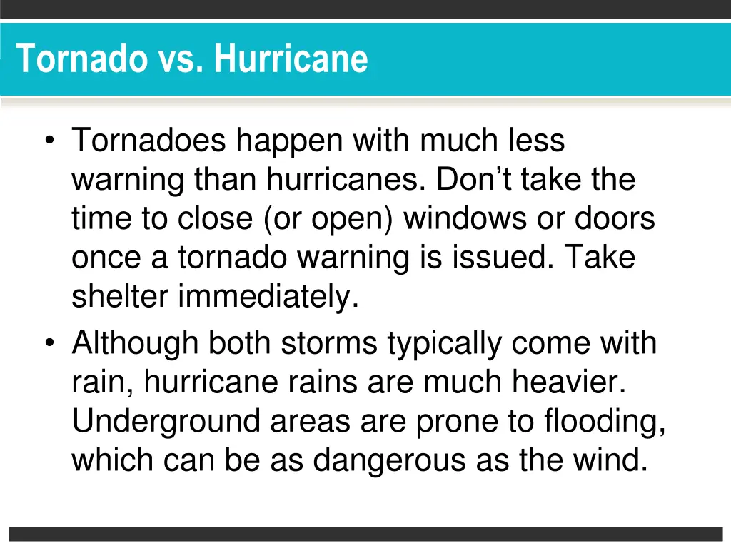 tornado vs hurricane