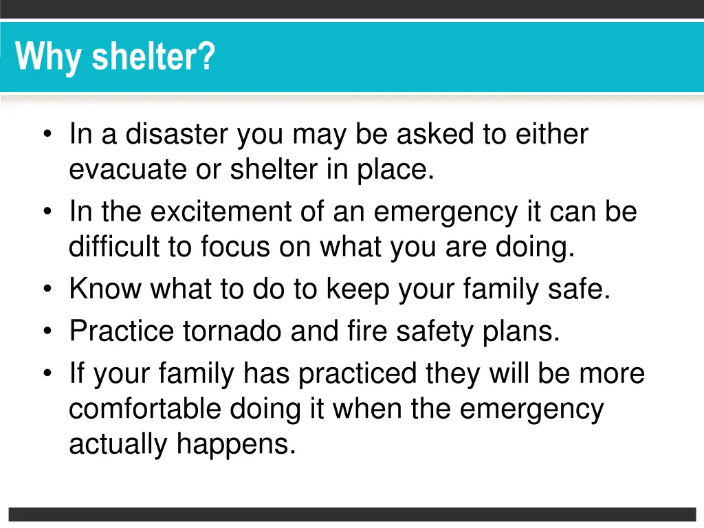 why shelter