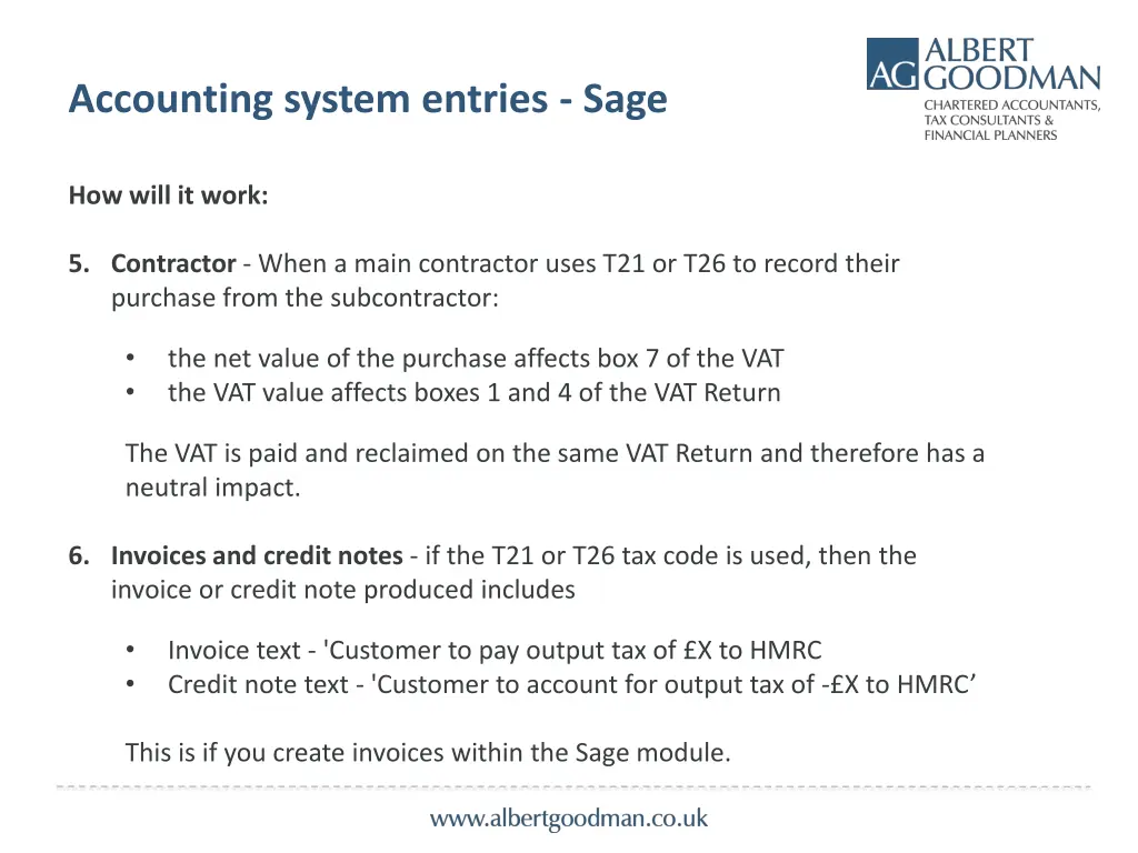 accounting system entries sage 1