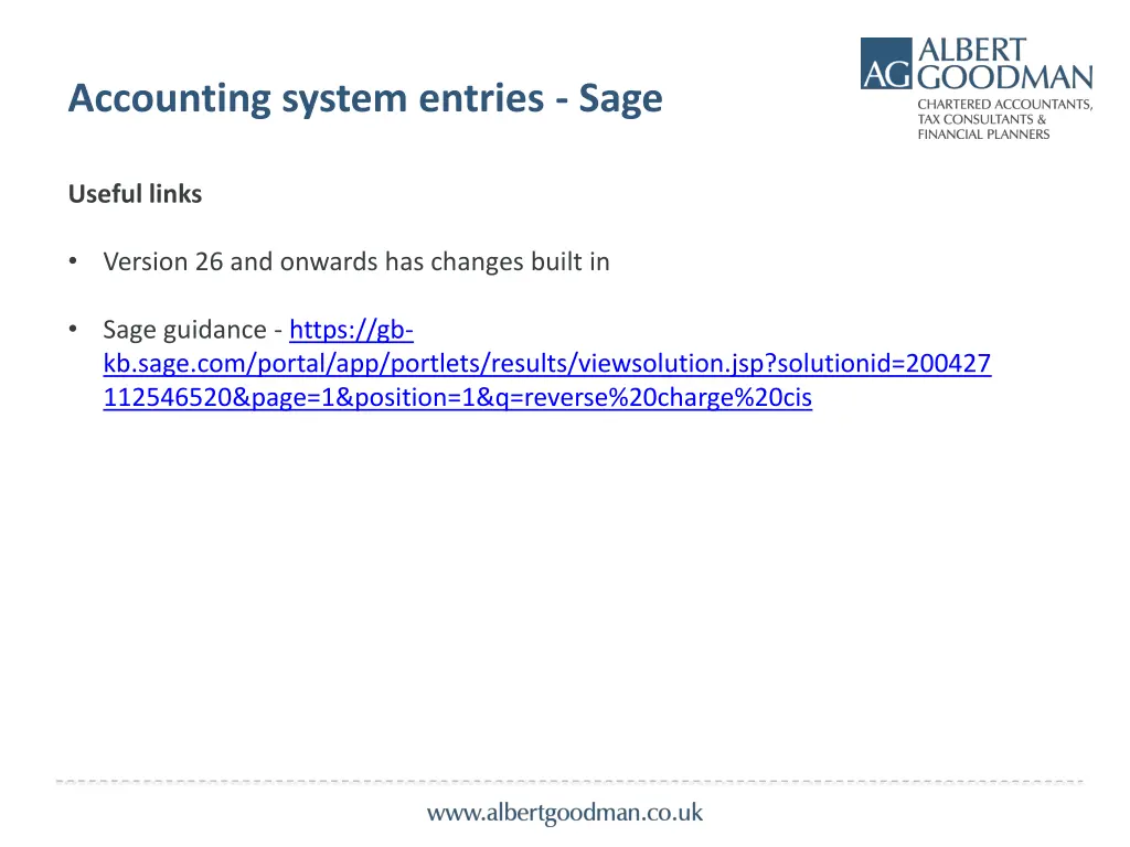 accounting system entries sage 2