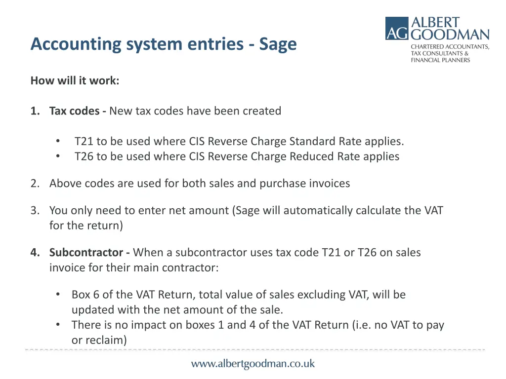 accounting system entries sage