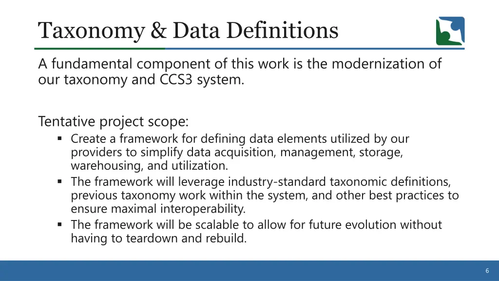 taxonomy data definitions