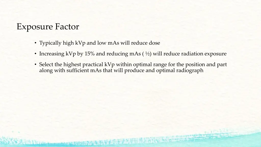 exposure factor