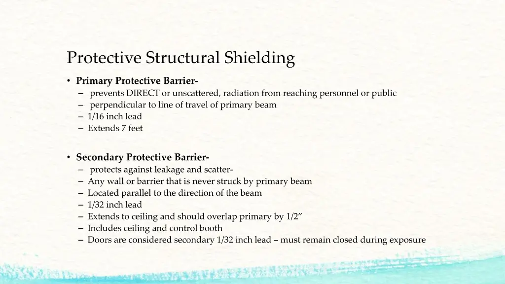 protective structural shielding