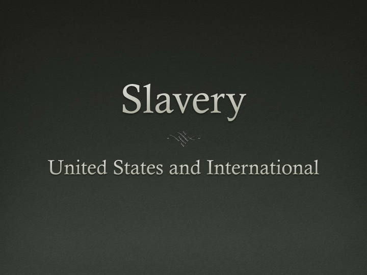 slavery