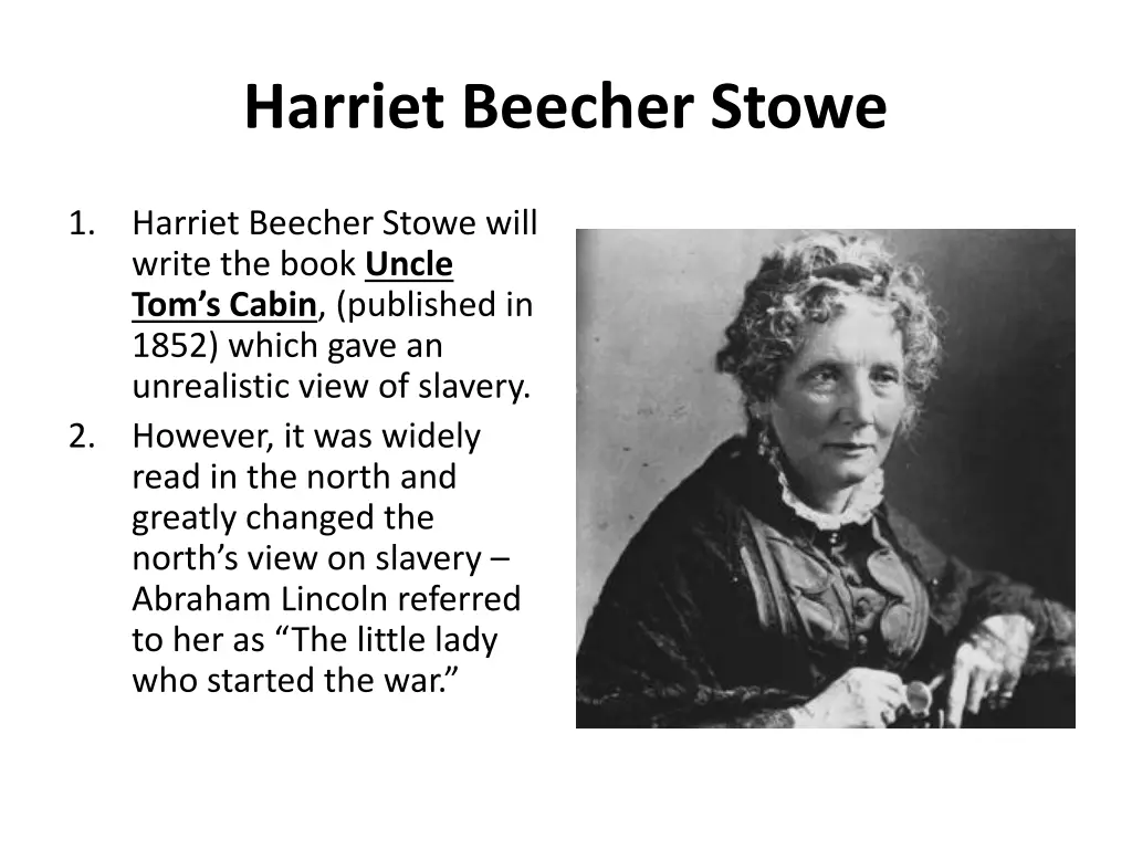 harriet beecher stowe