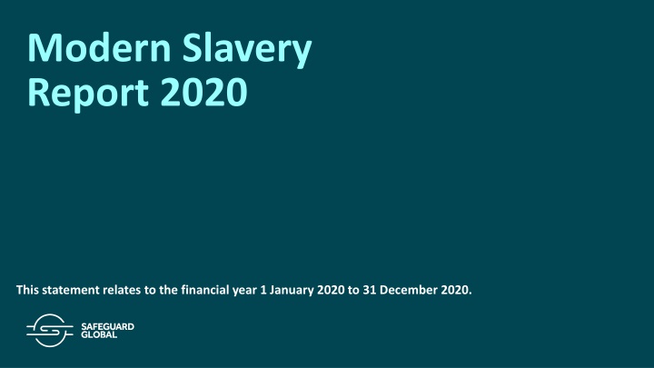 modern slavery report 2020