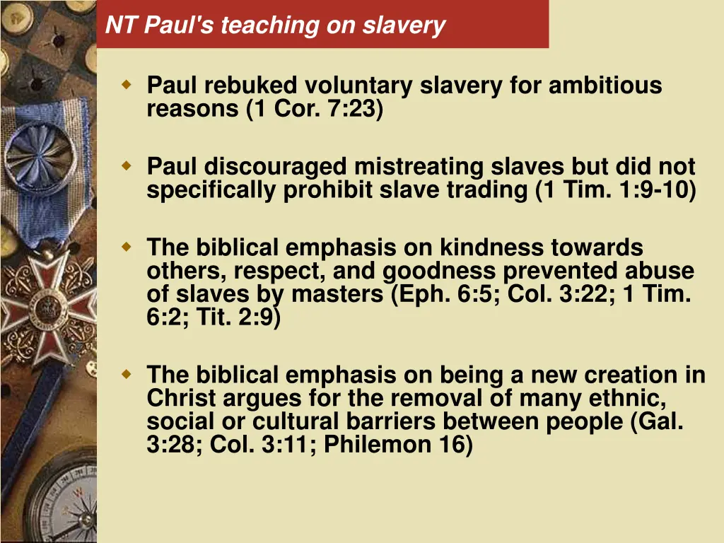 nt paul s teaching on slavery