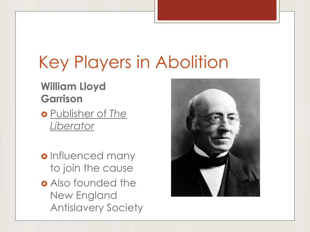 key players in abolition 2