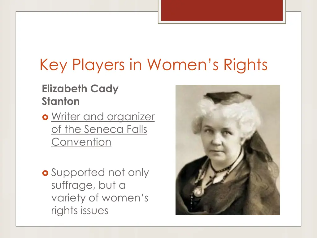 key players in women s rights 1