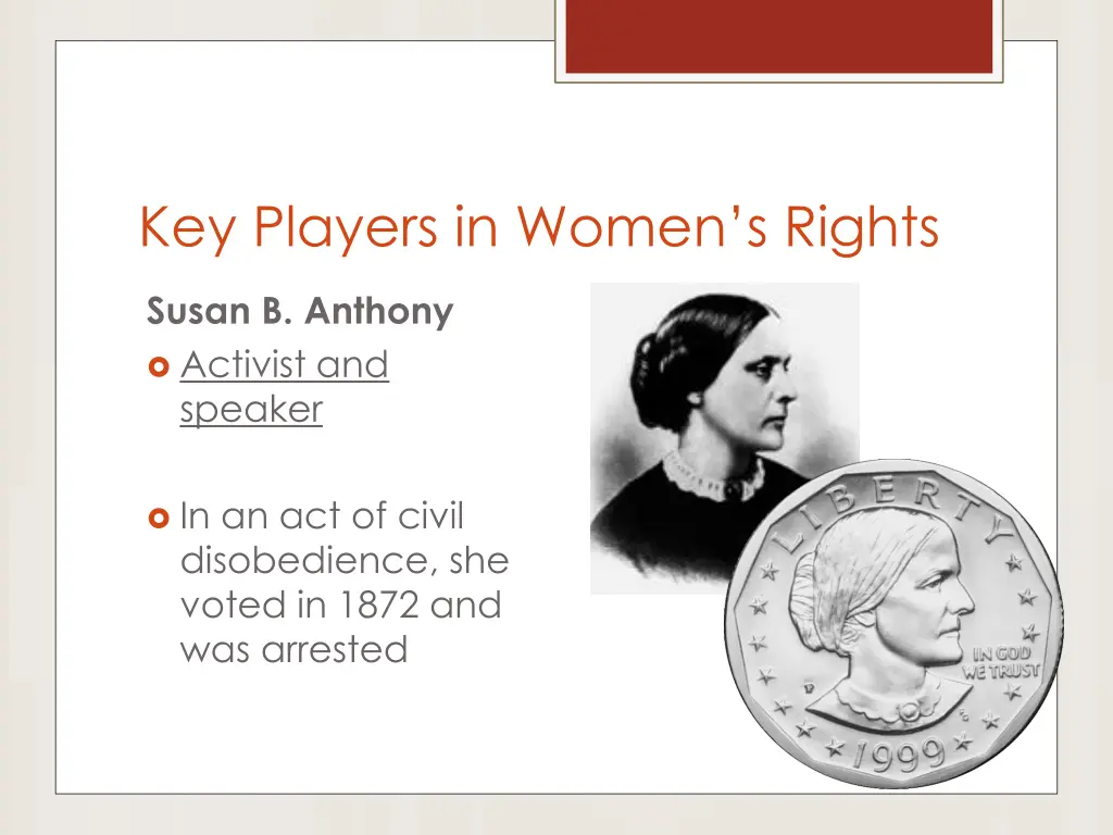 key players in women s rights