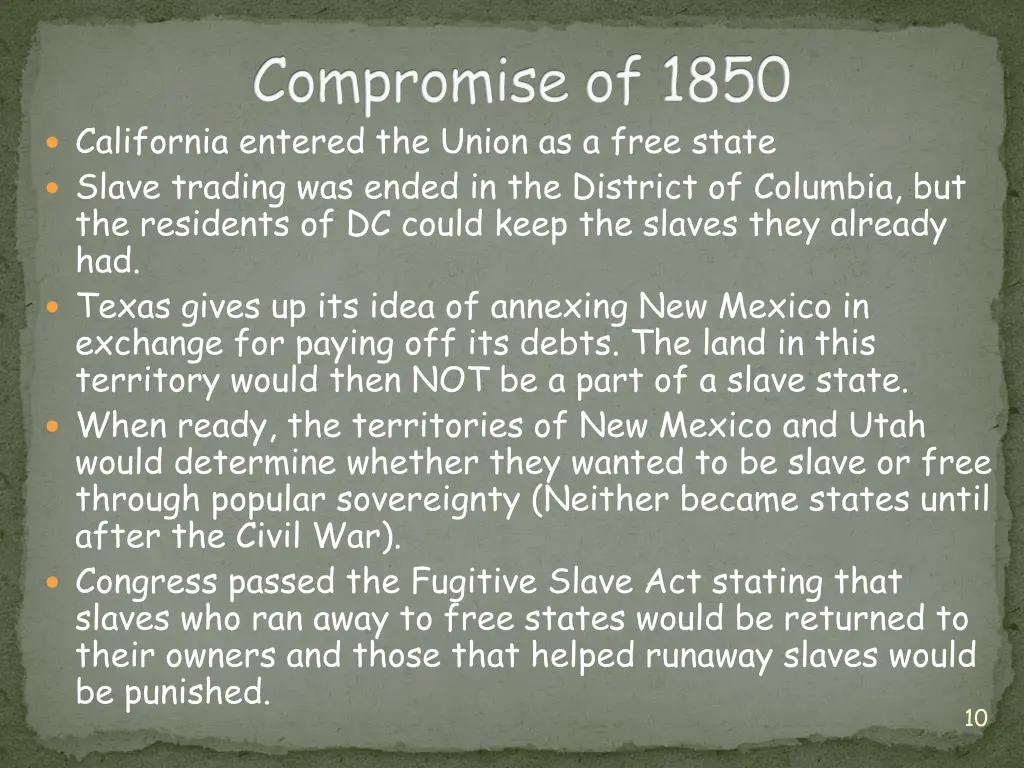 compromise of 1850