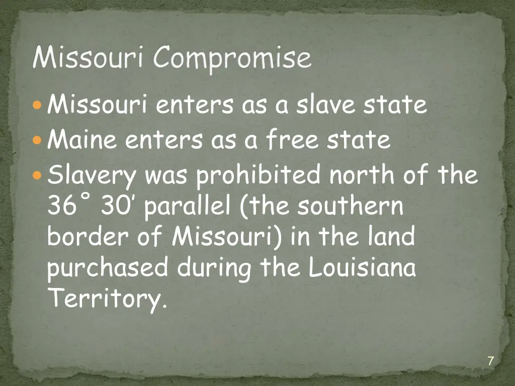 missouri compromise