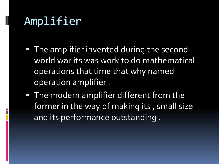 amplifier