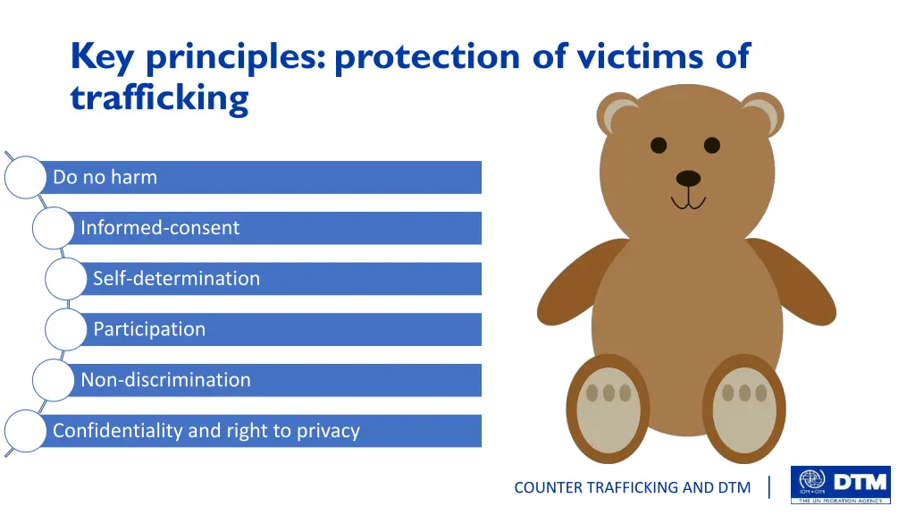 key principles protection of victims