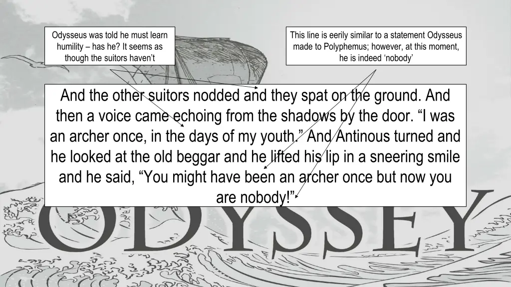 odysseus was told he must learn humility