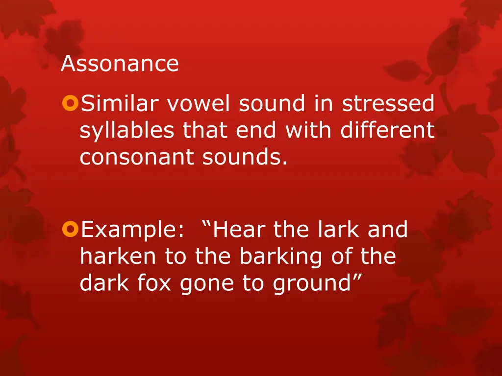 assonance